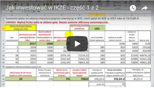 Jak inwestować w IKZE - część 1 z 2